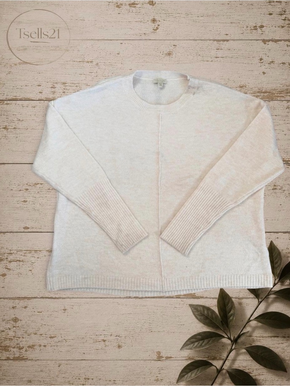 Legendary Outfitters Cream Oversized Crewneck Sweater - Size XL